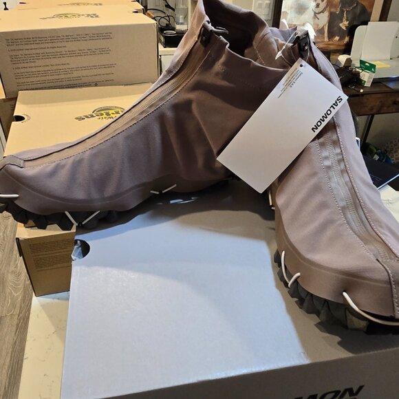 Salomon Snowclog Advanced Iron/Silver Cloud L47590200 Mule Slides Men's Sz 10 - Picture 4 of 15